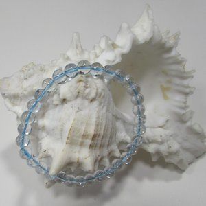 Natural Blue Topaz Gemstone Bracelet